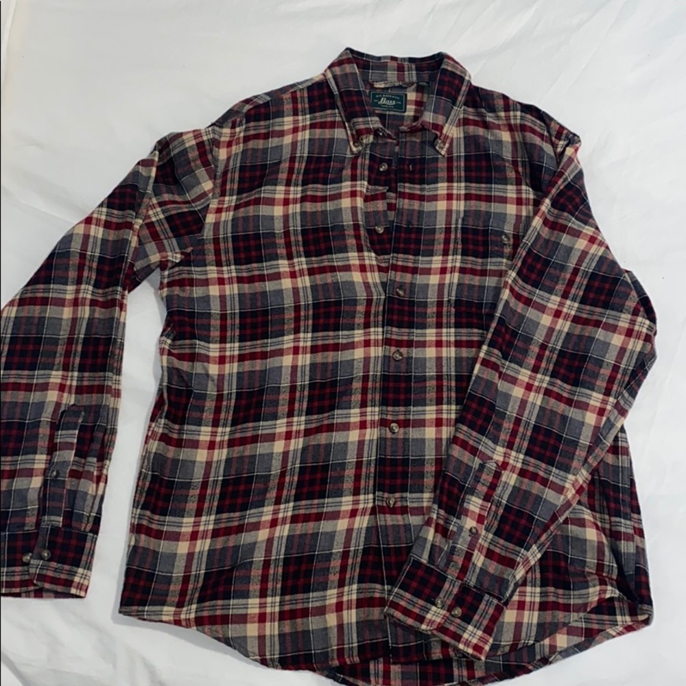 Plaid button down shirt